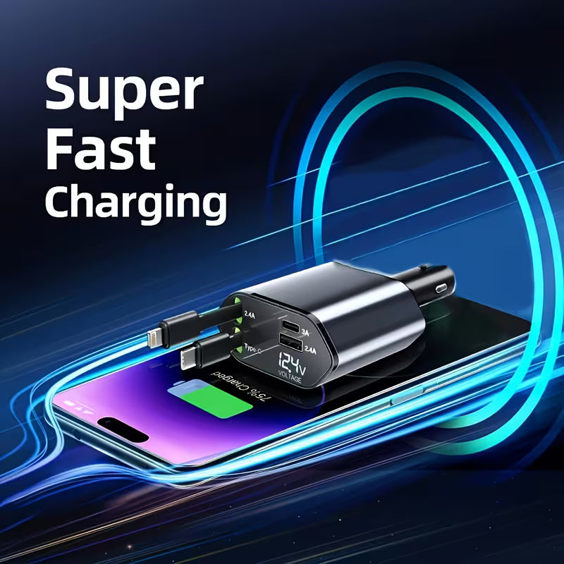 4-in-1 Retractable Charger